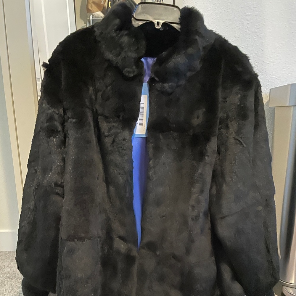 Rabbit fur coat